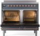 Ilve® Nostalgie II Series 40" Blue Grey Pro Style Induction Range-1