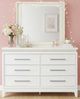 Liberty Furniture Reflections Pearl White/Rhinestone Youth Dresser and Mirror-0