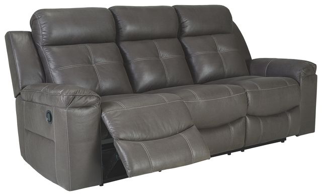 Signature Design by Ashley® Jesolo Dark Gray Reclining Sofa-1