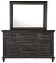 Magnussen Home® Calistoga Weathered Charcoal Dreser and Mirror-1