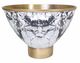 A & B Home Black/Gold/White Bowl -0