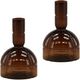 Dovetail Furniture Connors 2-Piece Large Brown Vase Set-0