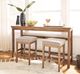 Magnussen Home® Lindon Belgian Wheat/Sauve Pebble Stool with Upholstered Seat-1