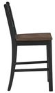 Signature Design by Ashley® Valebeck Black/Brown Bar Stool-2