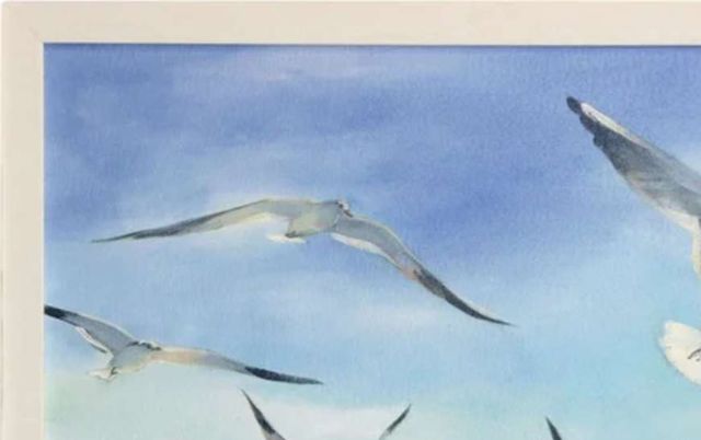 Stylecraft Sea Flight Blue/Blue-Green/Light Blue/White Wall Art -2