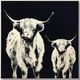 Classy Living Contemplative Monochrome Highland Pair Wall Art-0