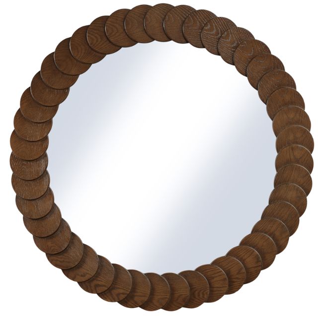 Meridian Furniture Revolve Brown Round Mirror-0
