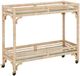 Currey & Company Olisa Natural/Clear Bar Cart-0