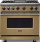 Viking® 7 Series 36" Golden Hour Pro Style Dual Fuel Range with Griddle-0