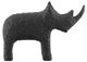 Currey & Company Kano Textured Matte Black Large Rhino-0