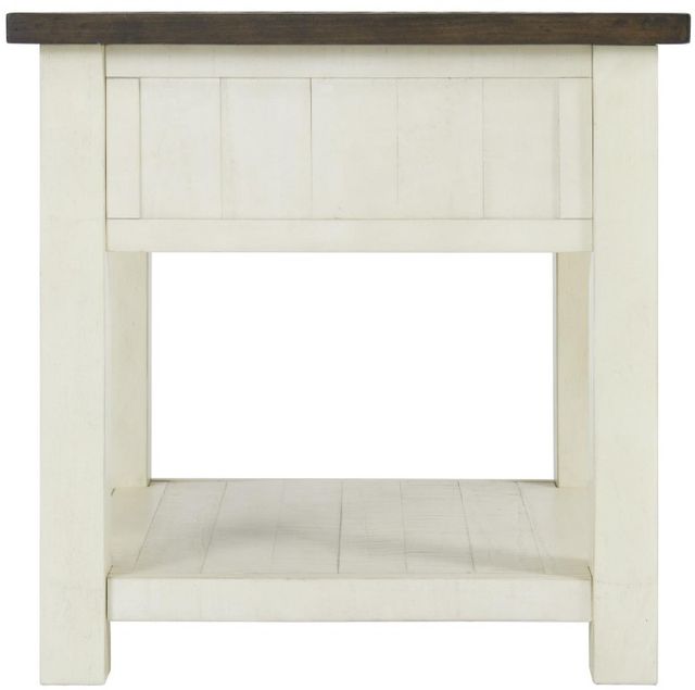 Martin Svensson Monterey Brown End Table with White Base-2