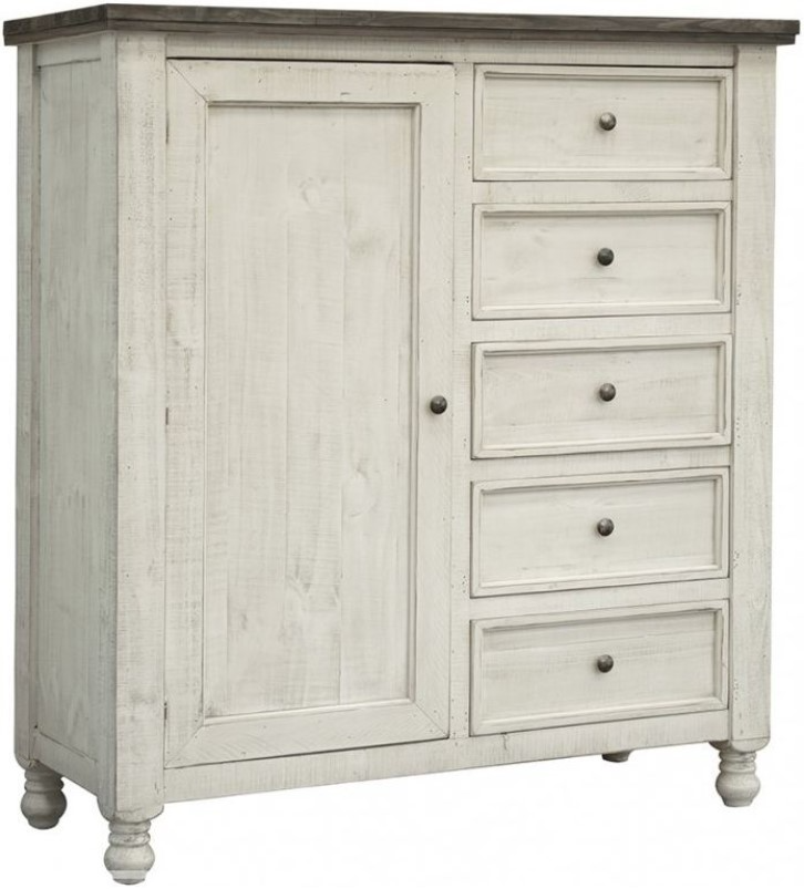 International Furniture Direct Stone Ivory/Weathered Gray