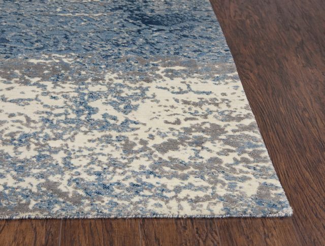 Rizzy Home Artistry Blue 18" Round Rug-3