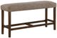Global Furniture USA Dark Brown Bar Dining Bench-0