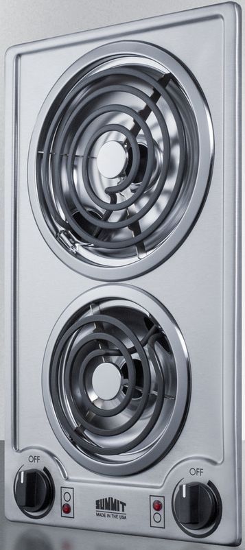 Summit® 12" Stainless Steel Electric Cooktop-1