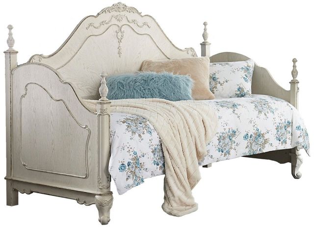 Mazin Furniture Cinderella Antique White/Gray Twin Youth Daybed-0