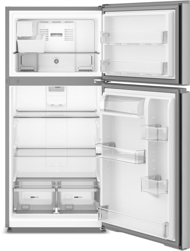 Whirlpool® 30" 19.3 Cu. Ft. Fingerprint Resistant Stainless Steel Top Freezer Refrigerator with Total Coverage Cooling-1