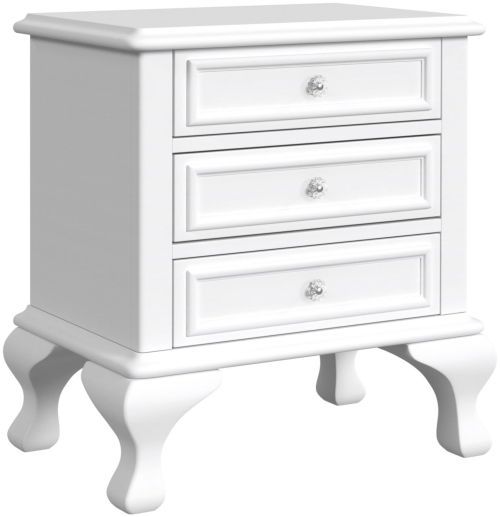 Elements International Jesse White 3-Piece White Twin Youth Bedroom Set-3