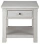 Signature Design by Ashley® Robbinsdale Antique White Square End Table-1