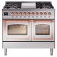 Ilve® Nostalgie II Noblesse 40'' Stainless Steel Pro Style Dual Fuel Range with Copper Trim-0