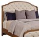 American Drew® Berkshire Glendale Beige/Warm Cognac Queen Upholstered Panel Bed-1