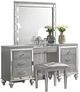 New Classic® Home Furnishings Valentino 2-Piece Silver Vanity Set-0