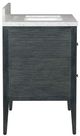 Currey & Company Santos 28" Vintage Navy Vanity with Rectangular Undermount Sink-4