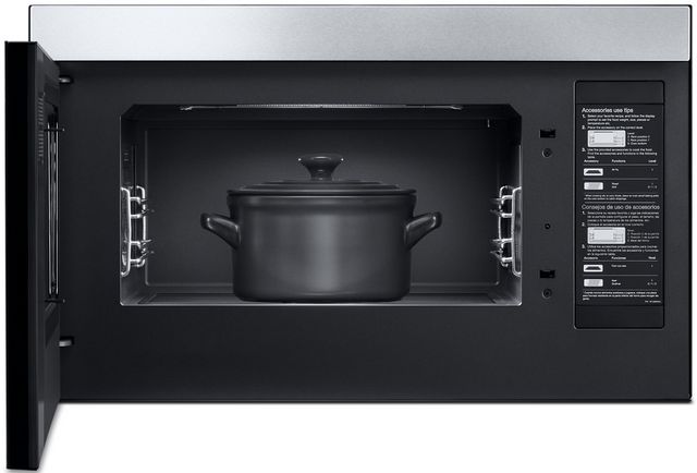 JennAir® 1.1 Cu. Ft. Floating Glass Black Over the Range Microwave-2