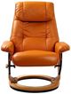 BenchMaster Caribbean Line Ventura Orange Chair and Ottoman Set-2