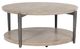 Signature Design by Ashley® Dyonton Light Grayish Brown Top Coffee Table with Gunmetal Base-0