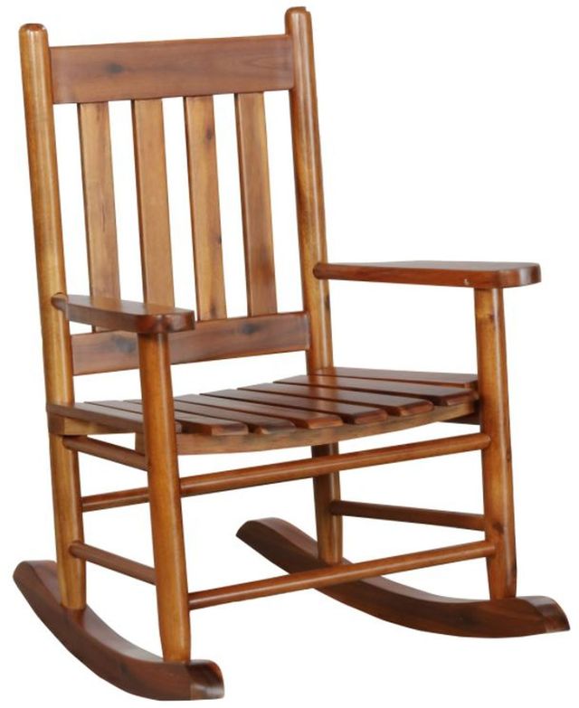 Coaster® Annie Slat Back Youth Black Rocking Chair-0