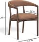 TOV Furniture Vina Brown/Dark Brown Dining Chair-2