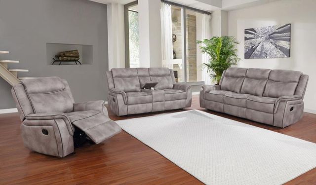 Coaster® Lawrence 3-Piece Taupe Reclining Living Room Set-0