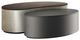 Caracole® Adele Smoke Bronze Glass Top Cocktail Table with Charcoal Leaf Base-3