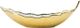 A & B Home Gold/White Decorative Leaf Bowl-2