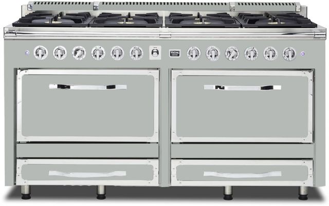 Viking® Tuscany 66" Arctic Grey Dual Fuel Pro-Style Dual Fuel Natural Gas Range-0