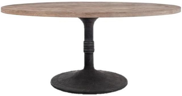 Nest Home Collections Sadie Medium Gray 60" Counter Table with Iron Base-0