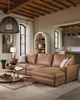 Hooker® Furniture Ready-Made Upholstery Optimus 3-Piece Kingston Cognac Power Reclining Sectional and Chaise-2
