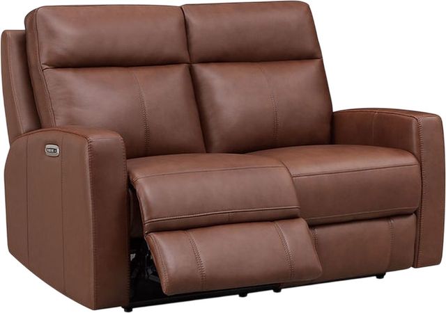 Aurora Furniture Muskoka Pecan Power Reclining Loveseat-0