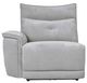 Mazin Furniture Tesoro Gray Power Left Side Reclining Chair with Power Headrest and USB Port-0