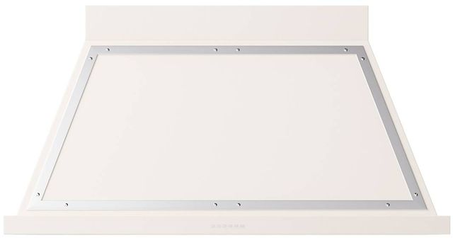 Ilve® Nostalgie II Noblesse 48" Antique White Wall Mounted Range Hood with Chrome Trim-0