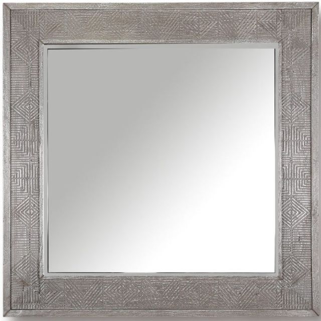 Parker House® Crossings Serengeti Sandblasted Fossil Grey Wall Mirror-1