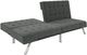 dhp furniture® Emily Gray Convertible Futon-1