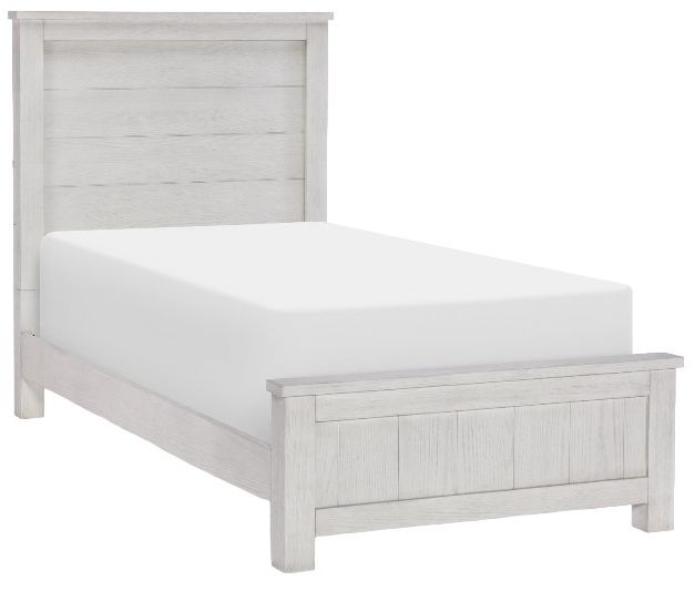 Legacy Kids Teen Preston Bleached Linen Twin Youth Panel Bed-0