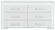 Global Furniture USA Naomi Silver Dresser with LED-2