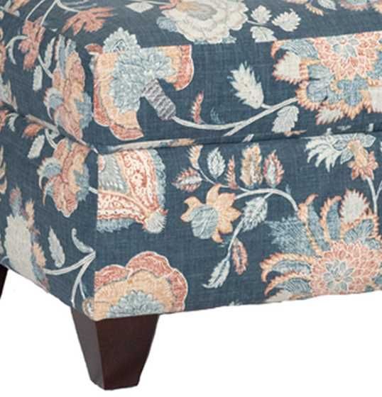 Marshfield Furniture Chloe Blue Ottoman-1