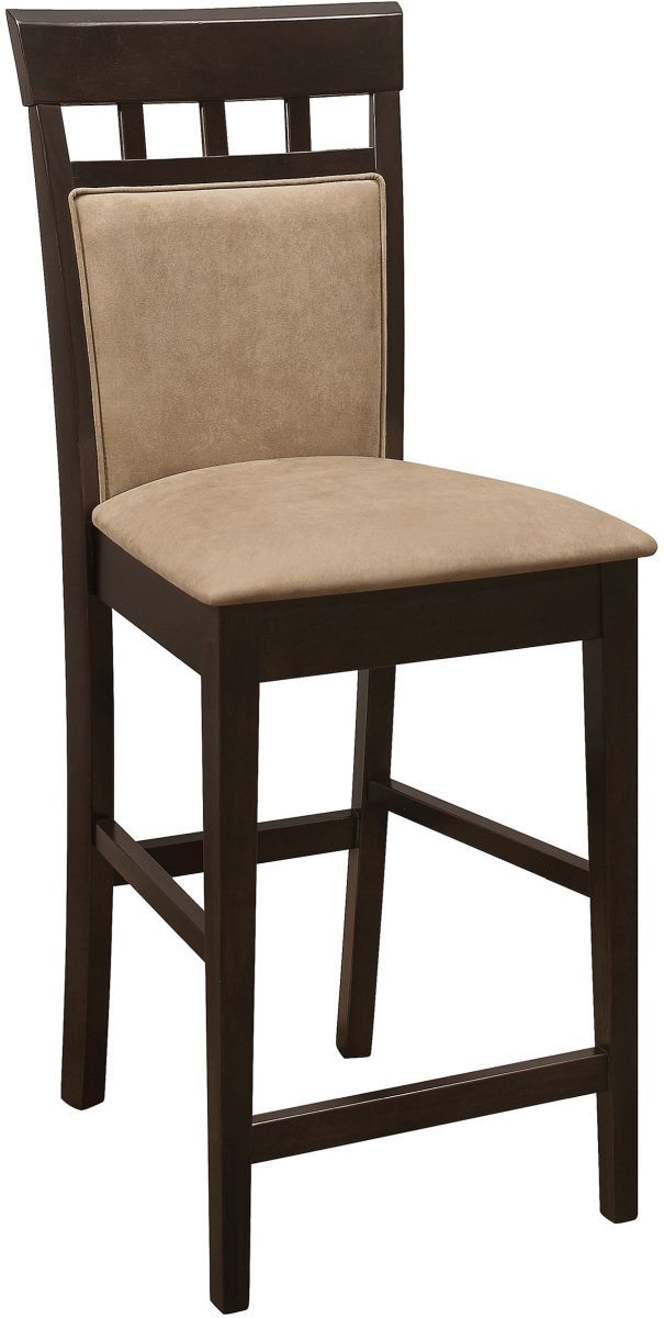Coaster® Gabriel 2-Piece Cappuccino/Tan Bar Stools-1