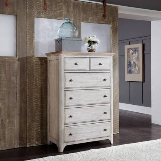 Liberty Furniture Farmhouse Reimagined Antique White/Chestnut Chest-1