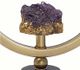 A & B Home Black/Gold Amethyst Stone Decorative Object-3