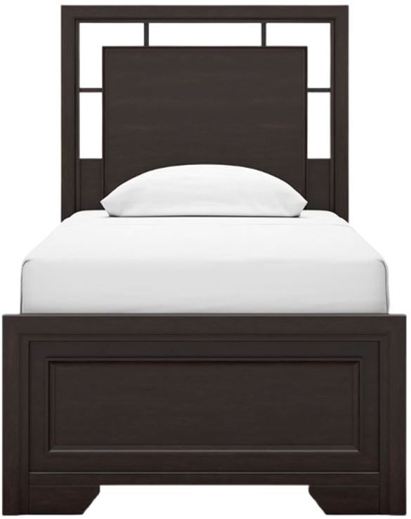 Signature Design by Ashley® Covetown Dark Brown Youth Twin Panel Bed-1